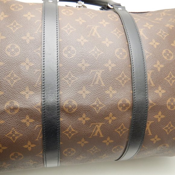 Louis Vuitton Monogram Macassar Keepall Bandouliere 55 Brown - Picture 5 of 7